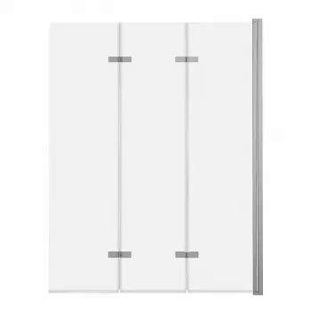 Parawan nawannowy 3-panelowy składany SAJNO 100cm nikiel szczotkowany - AD Naturalnie